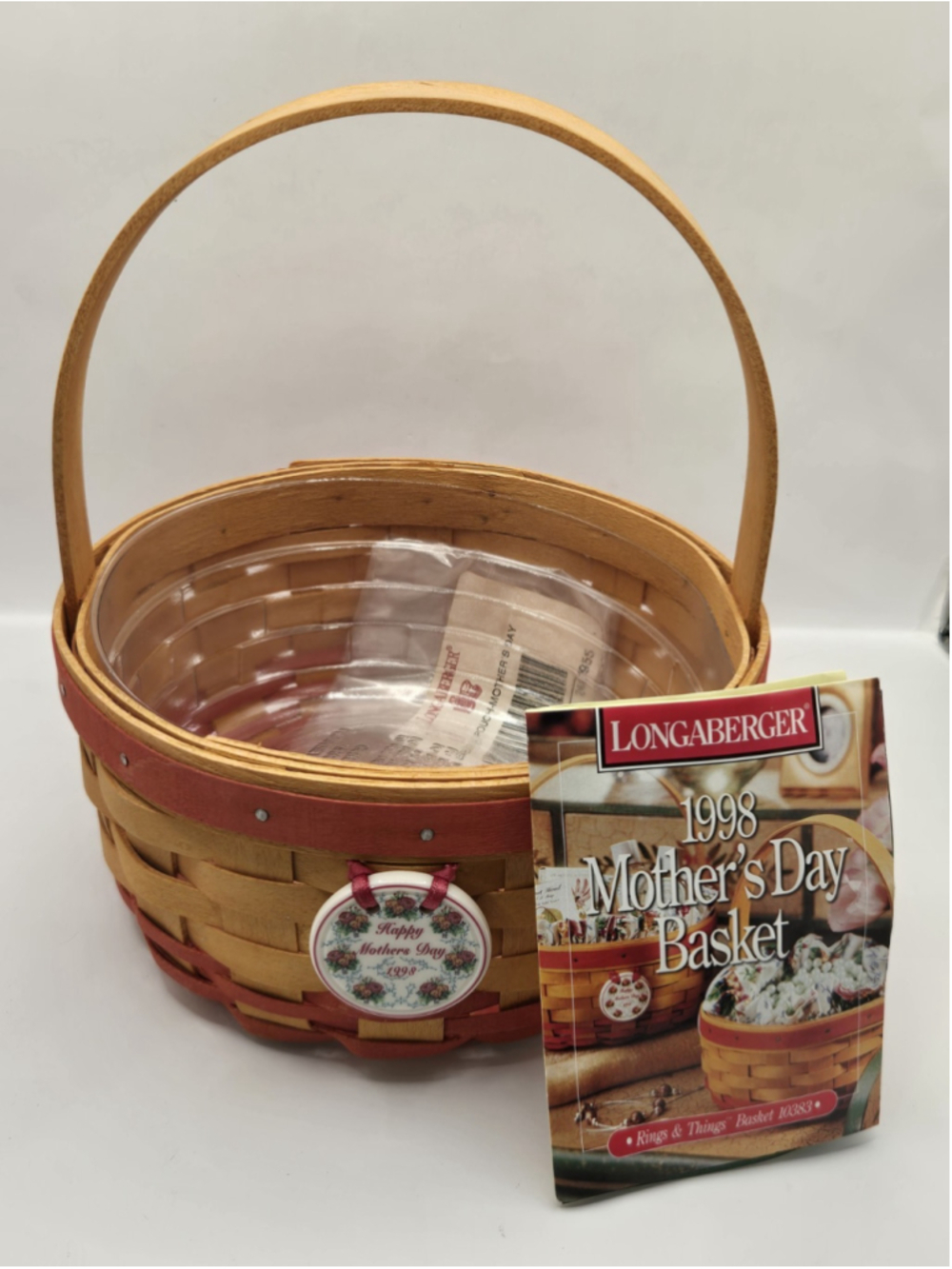 Longaberger 1998 Mother's Day Basket & Tie-On – Collector's Edition USA